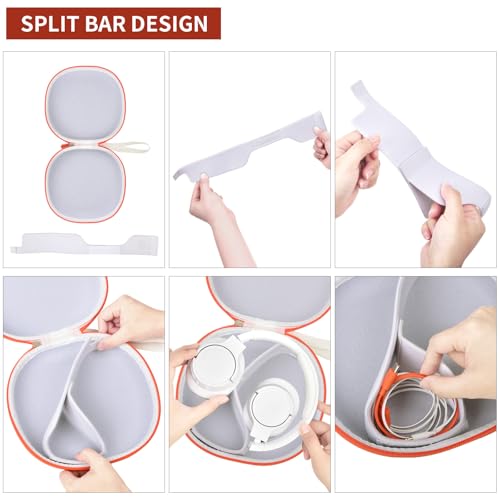 Hard Case Compatible with JBL Tune 720BT/ 770NC/ Live 770NC/ 660NC/ 650BT/ 670NC/ 710BT/ 760NC/ 700BT/ 750BT Over The Ear Headphones Wireless Bluetooth (Box Only) - White by Comecase - Used condition - Image 3