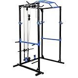 Compatibilidad: Este rack de potencia te permite realizar una variedad de ejercicios y entrenamientos. Es un complemento para cualquier gimnasio en casa o en el garaje