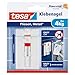 Produktbild tesa Klebenagel Fliesen&Metalll, verstellbar, 2 Stück - anpassbarer Klebenagel für glatte und feste Oberflächen in Bad und Küche, 4 kg Haltekraft - ablösbar und wiederverwendbar