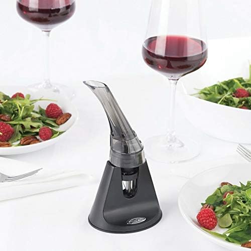 Trudeau Aroma Smoky Wine Aerator, 8", Gray