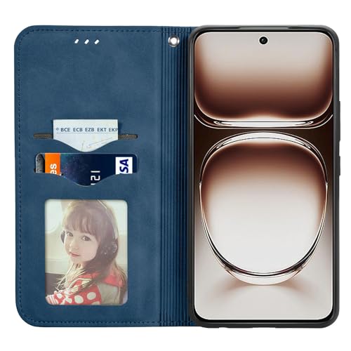 Etui à rabat Oneplus Nord 4 5G coque protection cuir bleu vert - 4