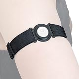 DiaBrothers Freestyle Libre 3 Fixierband Fixierung Halter mit verstellbarem Armband - Halter: schwarz - Armband: schwarz - Größe: M (25-35 cm)