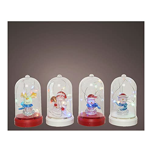 Campana Con Adorno De Navidad Ø6X10,3Cm 6 Leds Modelos Surtidos