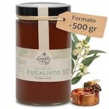 L'Abella Mel | Miel de Eucalipto 100% Natural y Pura | Miel Pura de Abeja Española Sin Pasteurizar Ni Aditivos | Recolección Manual Directa del Apicultor | Apicultura Familiar | 500 gr
