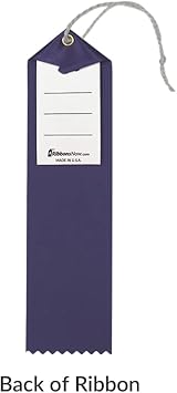 RibbonsNow Principal's Honor Roll Award Ribbons - 100 Navy Blue Ribbons with Card & String