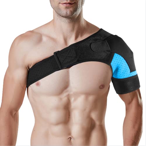 Soporte de hombro ajustable para hombro para manga de compresión de hombro izquierdo y derecho para prevención de lesiones, articulación de CA dislocada, tendinitis, fractura, esguince Cover