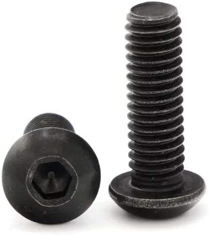Black Oxide Stainless Steel Button Head Socket Cap Screws #10-32 x 1/2" Qty 25