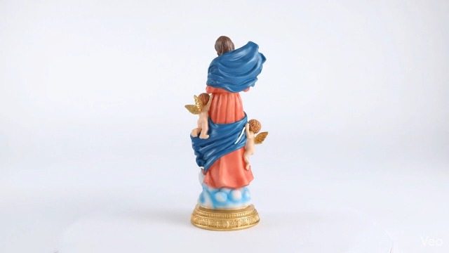 Estatua Virgen Desatanudos 8.5 Pulgadas Resina miniatura 7