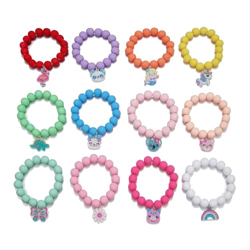 Colorful Enamel Dinosaur Charm Acrylic Beaded Strand Bracelet Set Round Beads for Women Girls Cute Friendship Best Friend Preppy Y2k Party Jewelry, enamel, acrylic