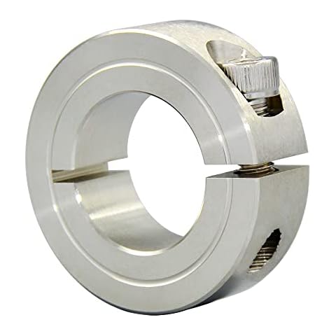 AUZHU SCK - Stainless Steel Semi-Split Shaft Collars Fixing Ring Retaining Ring Bushing Thrust Ring Throat Clamp Snap Ring Locating Ring Shaft Sleeve Quick Release Shaft Collar Set-Screw Shaft Collars Cover