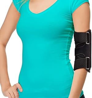 Elbow Splint Tendonitis Elbow Brace  Cubital Tunnel Brace for Sleeping - Tennis Elbow Support with Arm Compression Sleeve Elbow Immobilizer for Ulnar Nerve Brace Elbow Pain Relief Fits Men Women