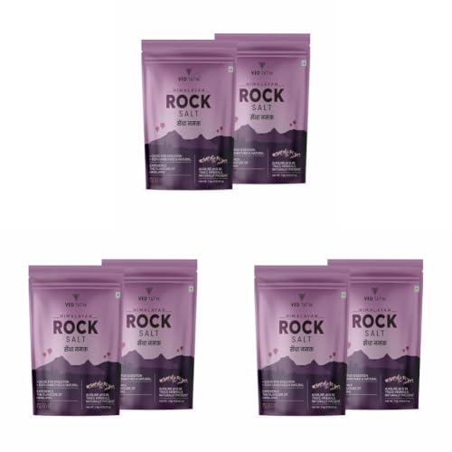 Image of VED TATVA Organic Himalayan Pink Rock Salt 1kg - Pack of 6