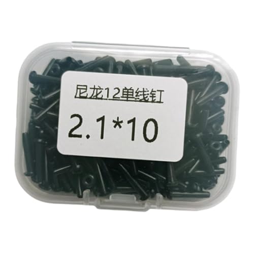 Generic 380個セット バドミントンラケットグロメット アイレット シングルストリング保護 管 修理アクセサリー メンテナンスキット 耐摩耗性 収納ボックス付き トレーニングに適用, 2.1x10mm