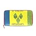 Portefeuille en Cuir Vieilli pour Femme Drapeau des Grenadines Vincent