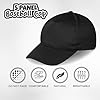 Youngly® Kids 5 Panel Button Baseball Cap Boys Girls School Pre-Curved Adjustable Cotton Outdoor Summer Sun Hat Black #1