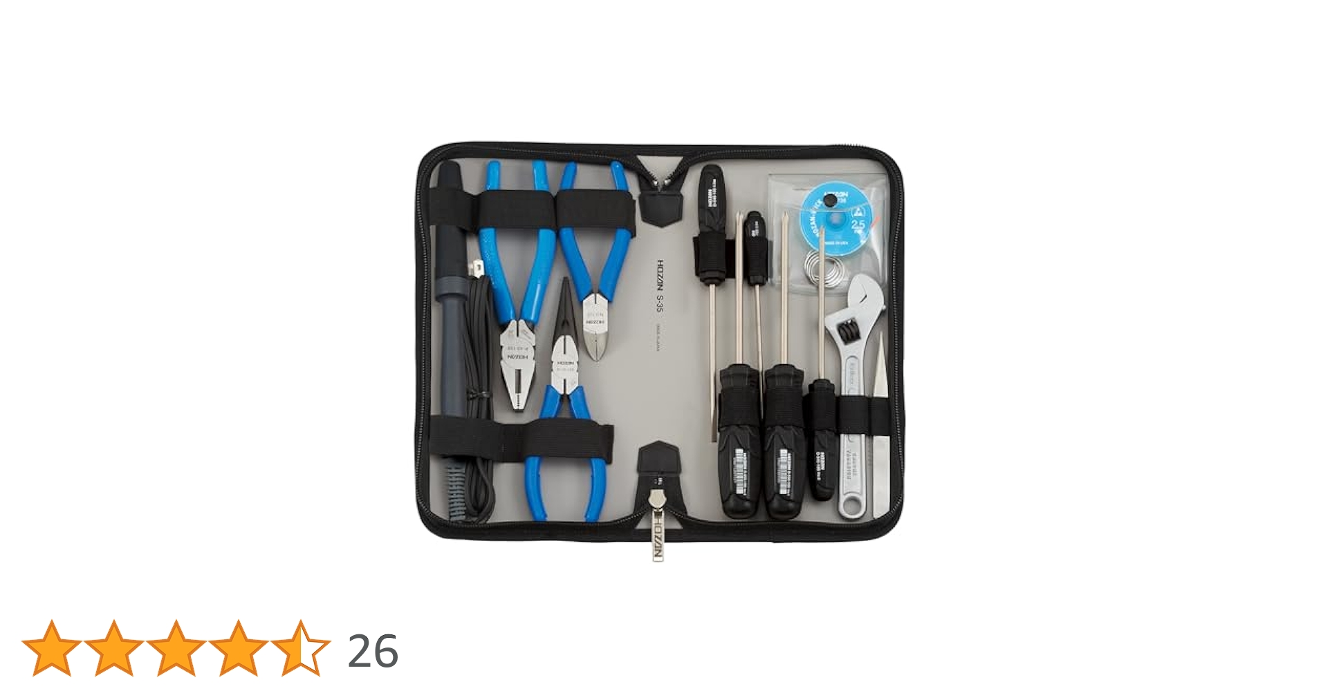 HOZAN 工具セット S-35 13本セット 楽天市場】HOZAN／ホーザン(株) 工具セット13点 S-35