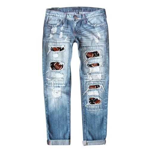 Jean stretch pour femme boyfriend taille haute | Denim élégant chic