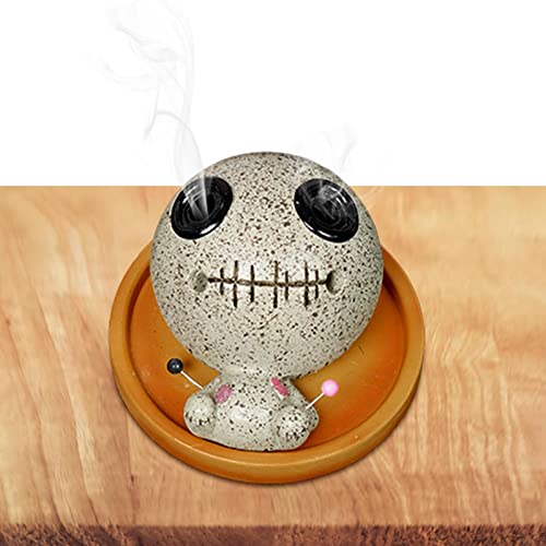 Queimador de cone de boneca vodu | Resina Ornamento Artesanato Artesanal,Ornamento de aromaterapia d