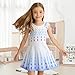 Jurebecia Girls Nightgowns Princess Snow Nightdress Pajamas Nightie Dress Sleepwear Night Gown for Kids Size 6