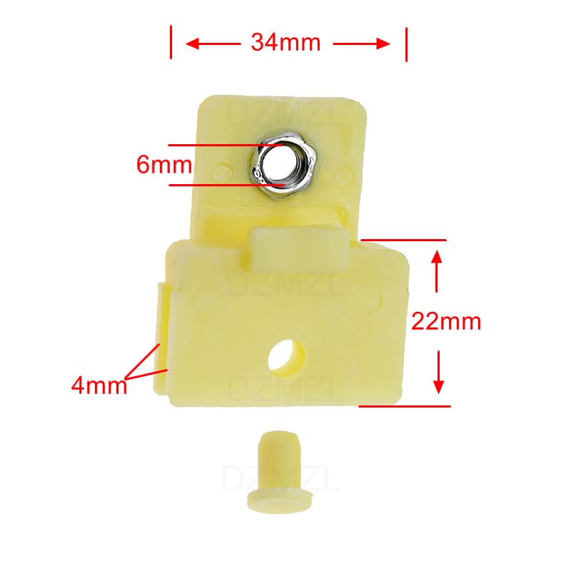 Front Door Window Glass Channel Clips with Tips Set of 4 for Chevrolet Colorado, for Canyon, for Trooper, for Many Car