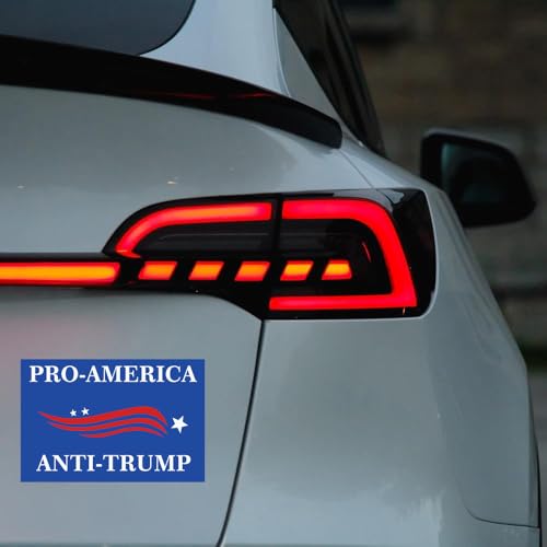 Image of 2 Pack Pro America Anti Trump Car Magnet - Anti Trump Car Magnets Auto Truck Fridge Magnetic Decal Bumper Magnet