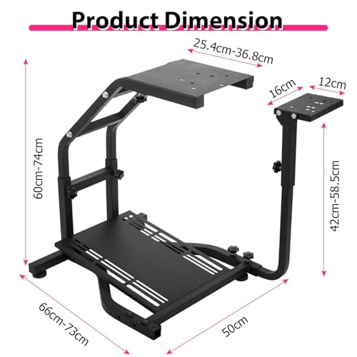Soporte ajustable para volante para simuladores de carreras, compatible con la mayoría de ruedas de carreras, mejora la experiencia de juego