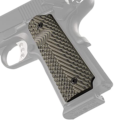 VZ Grips Operator II Full Size 1911 Tactical Gun Grip, Superior Comfort, Superior Control, Made in The USA, Dirty Olive, 2 Panels
