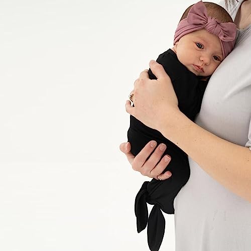 Opawo Unisex Newborn Baby 3-Pack Cotton Knotted Gowns With Mitten Cuffs And Matching Hat For Boys Girls(Black,White,Gray/0-6 Months) #TOP5