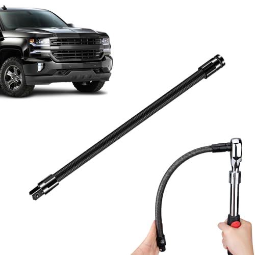 Extensión de eje flexible 1/2 pulgadas para alcanzar tornillos difíciles en tu coche 2