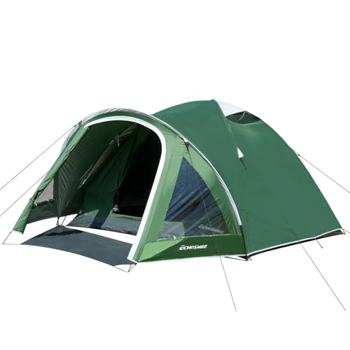 EchoSmile 2-4 Person Tent with Vestibule, PU 2000mm...
