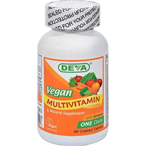 Deva Vegan Multivitamin And Mineral Supplement - 90 Coated Tablets - Gluten Free - Dairy Free - Yeast Free - Wheat Free - Vegan #TOP23