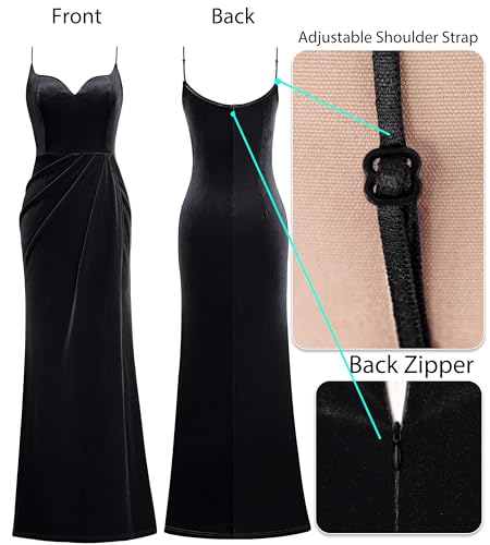 Image of VFSHOW Womens Sexy Spaghetti Strap Formal Prom Evening Gala Long Maxi Dress