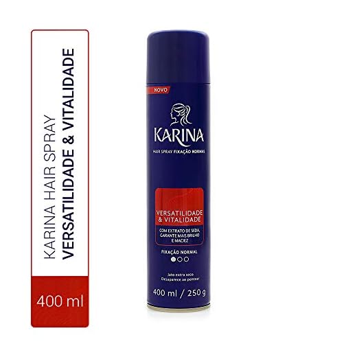Hair Spray Fixador 400 Ml Normal, Karina, Grande, Roxo