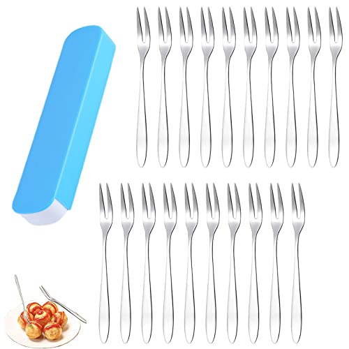 20 Pièces Fourchettes à Pâtisserie, Fourchettes à Salade Fruits, Fourchettes à Cocktail, Fourchette à salade, Ensemble Petites Fourchettes Gâteau, pour Fruits,Charcuterie, Cornichons,Cocktail.