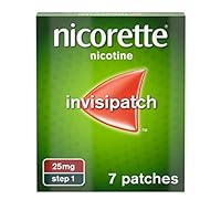 Nicorette InvisiPatch, Step 1, 25 mg, 7 Nicotine Patches (Quit Smoking & Stop Smoking Aid)