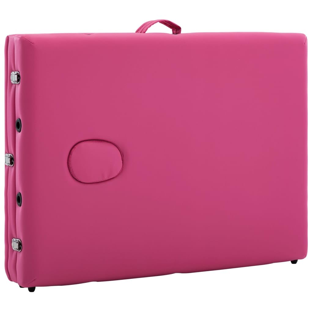 Générique Table de Massage Pliable 3 Zones Bois Rose,Santé & beauté,Hygiène personnelle,Massage & Relaxation,Tables de Massage,Rose,18.85 KG,110188