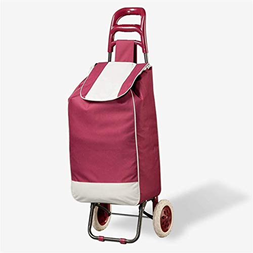 WLKINF Einkaufstrolley aus Stahl, faltbar, wasserdicht, Oxford-Stoff, Klettertreppen, Einkaufswagen, ultraleicht… – Bild 7