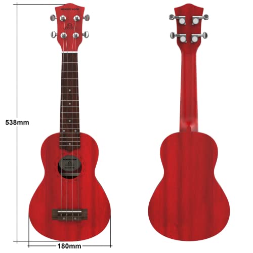 Monkey Loop Stone Red Ukelele Soprano
