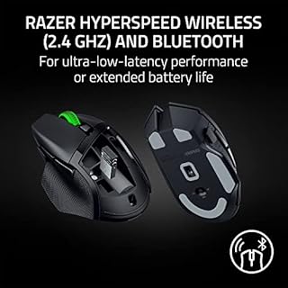 Razer Basilisk V3 X HyperSpeed Wireless Gaming Mouse: Up to 285 Hr Battery - 18K Optical Sensor - Mechanical Switches - Chroma RGB - 9 Programmable Controls - Black
