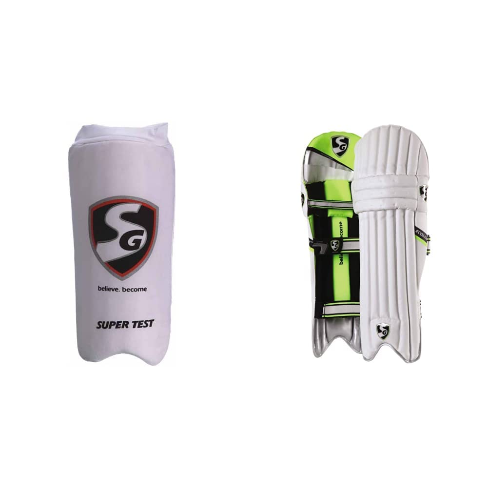 SG Super Test Elbow Guards, Adult (White)+SG Ecolite Batting Legguard, Adult (B09LJ2Q2WN) Amazon Price History, Amazon Price Tracker