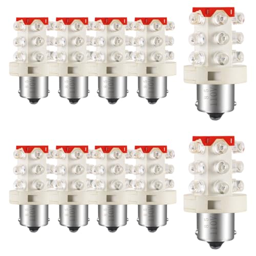 Baomain 110V LED Bulb Accessories of Industrial Signal Indicator Continuous Warning Light Pack of 10 (Red)