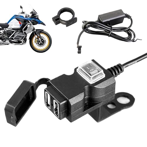 Puerto de carga USB para motocicletas cargador de moto impermeable para GPS y tableta