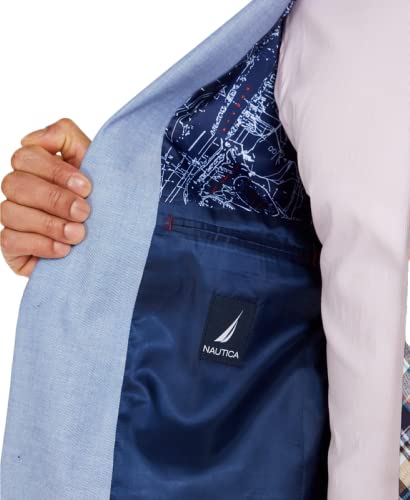 Nautica Men's Chambray Cotton Sportcoat Blazer4
