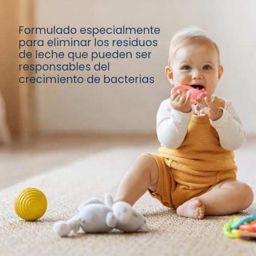 Miniatura 5 de Milton Limpiador De Biberones De 500 Ml, Específicamente Desarrollado Para Eliminar Todos Los Residuos De Leche Responsables Del Crecimiento De Bacterias Dañinas