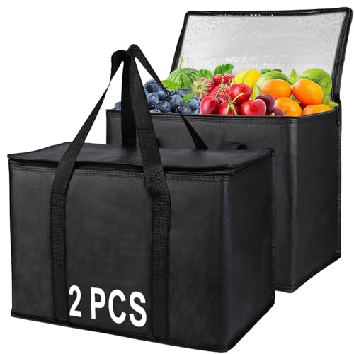 Reviews de Bolsas térmicas disponible en línea para comprar. 41 Genérico 2 Pcs Bolsa Termica Porta Alimentos,Bolsa Hielera Termica Plegable,Bolsa Termica Porta Alimentos con Parte Inferior Dura, Gran Capacidad para Camping, Playa, Picnic,...