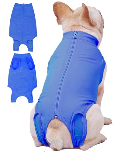 Image of Dog Surgery Recovery Suit - After Spay, Abdominal Wounds Post Surgical Recovery, Anti Licking Breathable Dog Onesies for Small, Medium & Large Pet, Alternative Bandages Cone E-Collar
