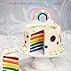 Regenbogen Tortendeko Geburtstag, Torte Deko Regenbogen für Kinders, Weicher Keramik Kuchen Topper, Tortendekoration Cupcakes für Mädchen Jungen Birthday Party Rainbow Decorations