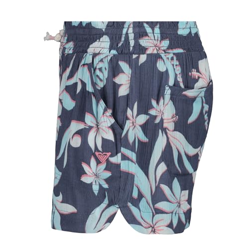 Image of Roxy Girls' Soleil Elastic Waist Shorts, Drawstring Closure, Soft & Comfortable Fit