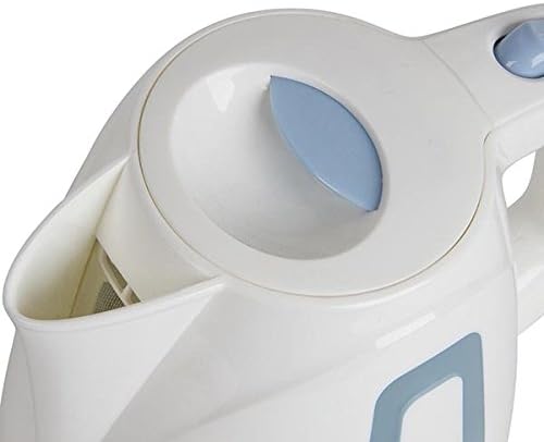 Igenix IG7458 Cordless Electric Compact Jug Kettle, Easy Open Lid and Removable, Washable Filter for Easy Cleaning, 2200 W, 1 Litre, White