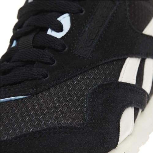 Reebok Cl Nylon Slim EP, Baskets Mode Femme - Noir - Noir/Bleu (Black Fresh Blue Chalk), 38.5 EU EU